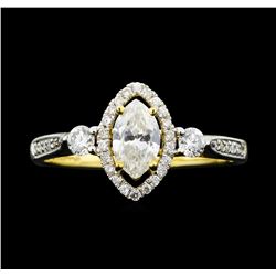 14KT White Gold 0.79ctw Diamond Ring