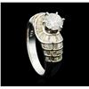 Image 4 : 18KT White Gold 2.32ctw Diamond Ring