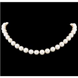 Pearl Necklace with 14KT Yellow Gold Clasp