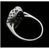 Image 3 : Platinum 0.64ctw Diamond Ring