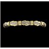 Image 1 : 14KT Two Tone 1.50ctw Diamond Bracelet