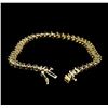 Image 4 : 10KT Yellow Gold Ladies 2.00ctw Diamond S-Link Tennis Bracelet