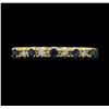 Image 1 : 14KT Yellow Gold Ladies 0.25ctw Sapphire and Diamond Ring