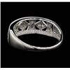 Image 3 : 14KT White Gold 0.30ctw Diamond Ring