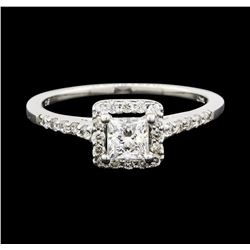 14KT White Gold 0.77ctw Diamond Ring