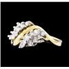 Image 2 : 14KT Two Tone Gold 0.70ctw Diamond Ring