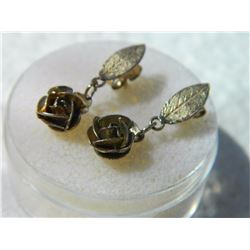 VINTAGE BOND-BOYD EARRINGS - ROSES