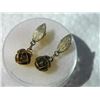 Image 3 : VINTAGE BOND-BOYD EARRINGS - ROSES