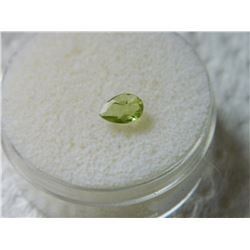 PEAR FACETTED PERIDOT - ~0.50CT #1002