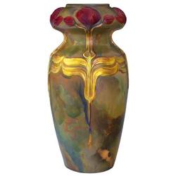 Pipacsos váza, Zsolnay, 1900 körül 