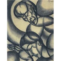 Schadl János (1892-1944): Ketten, 1919