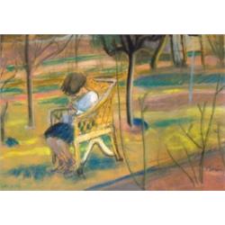 Berény Róbert (1887-1953): Szieszta a kertben