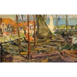 Perlmutter Izsák (1866-1932): Volendami kiköto, 1901