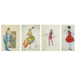 Faragó Géza (1877-1928): 4 db jelmezterv