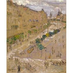 Scheiber Hugó (1873-1950): Városi forgatag