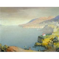 Háry Gyula (1864-1946): Kilátás a sorrentói öbölre