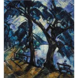 Schadl János (1892-1944): Két fa, 1929