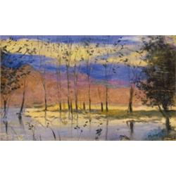 Mednyánszky László (1852-1919): Tavaszi folyópart