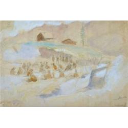 Mednyánszky László (1852-1919): Piheno katonák