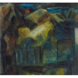 Bene Géza (1900-1960): Kilátás a kertbol, 1949