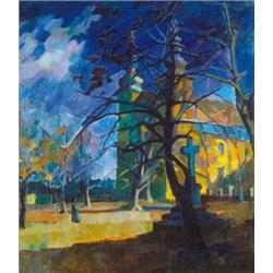 Nagy Oszkár (1883-1965): A nagybányai Szentháromság templom