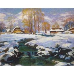 Balla Béla (1882-1965): A Rozsály téli napsütésben, 1942