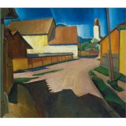 Ilosvai Varga István (1895-1978): Nagybányai utcarészlet, 1931