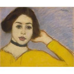 Rippl-Rónai József (1861-1927): Fiatal lány sárga ruhában
