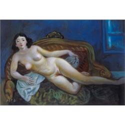 Molnár C. Pál (1894-1981): Akt fotelban