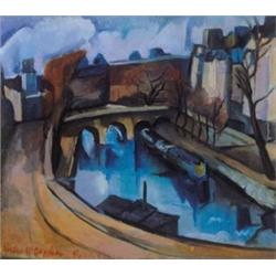 Perlrott Csaba Vilmos (1880-1955): Szajna-part, 1935