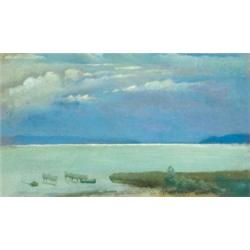 Vaszary János (1867-1939): A Balaton vihar elott, 1890-es évek