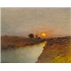 Image 1 : K. Spányi Béla (1852-1914): Naplemente a folyóparton