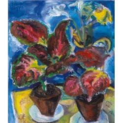 Frank Frigyes (1890-1976): Egzotikus levelek, 1963