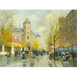 Berkes Antal (1874-1938): Délutáni forgatag