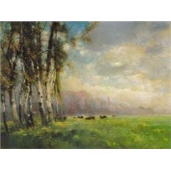 K. Spányi Béla (1852-1914): Nyírfaerdoben