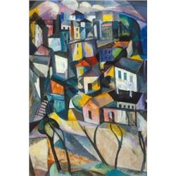 Schönberger Armand (1885-1974): Út és házak, 1929