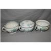 Image 1 : Three antique chamber pots including a lidded Porcelain Royale, and two unlidded including J.N.C. Me