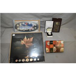 Selection of Canadian coins including a 1995 boxed proof set, 1983 boxed Charles and Diana silver to