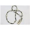 Image 2 : HAND PAINTED BEAD NECKLACE AND PIANO KEY PENDANT