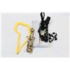 Image 2 : BLACK BEAD MOURNING NECKLACE SET AND VINTAGE YELLOW BEAD ETC JEWELLRY