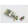 Image 1 : VINTAGE MATCH BOX TRACTOR AND JAR OF MARBLES ETC