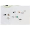Image 2 : TEN GEMSTONE RINGS