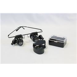 JEWELLERS LOUPE AND GLASSES