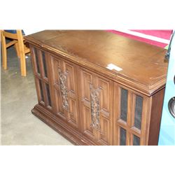 WALNUT VIKING CABINET WITH GERARD TURNTABLE