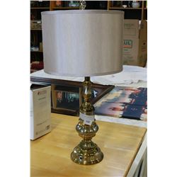 NICKLE AND CHROME TABLE LAMP
