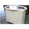 Image 2 : WHITE 4-DRAWER DRESSER WITH MIRROR