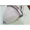 Image 2 : BRUSHED NICKLE FROSTED GLOBE LIGHT FIXTURE