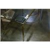 Image 1 : BRASS WITH MIRRORED TRIM GLASS DECORATIVE COFFEE TABLE
