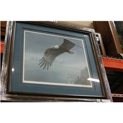 ON THE WING BALD EAGLE BY ROBERT BATEMAN #20702