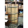 Image 1 : DECORATIVE CORNER SHELF WITH GLASS SHELVES